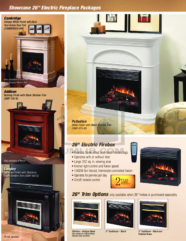 Pdf Manual For Dimplex Other Emp 150 Fireplaces