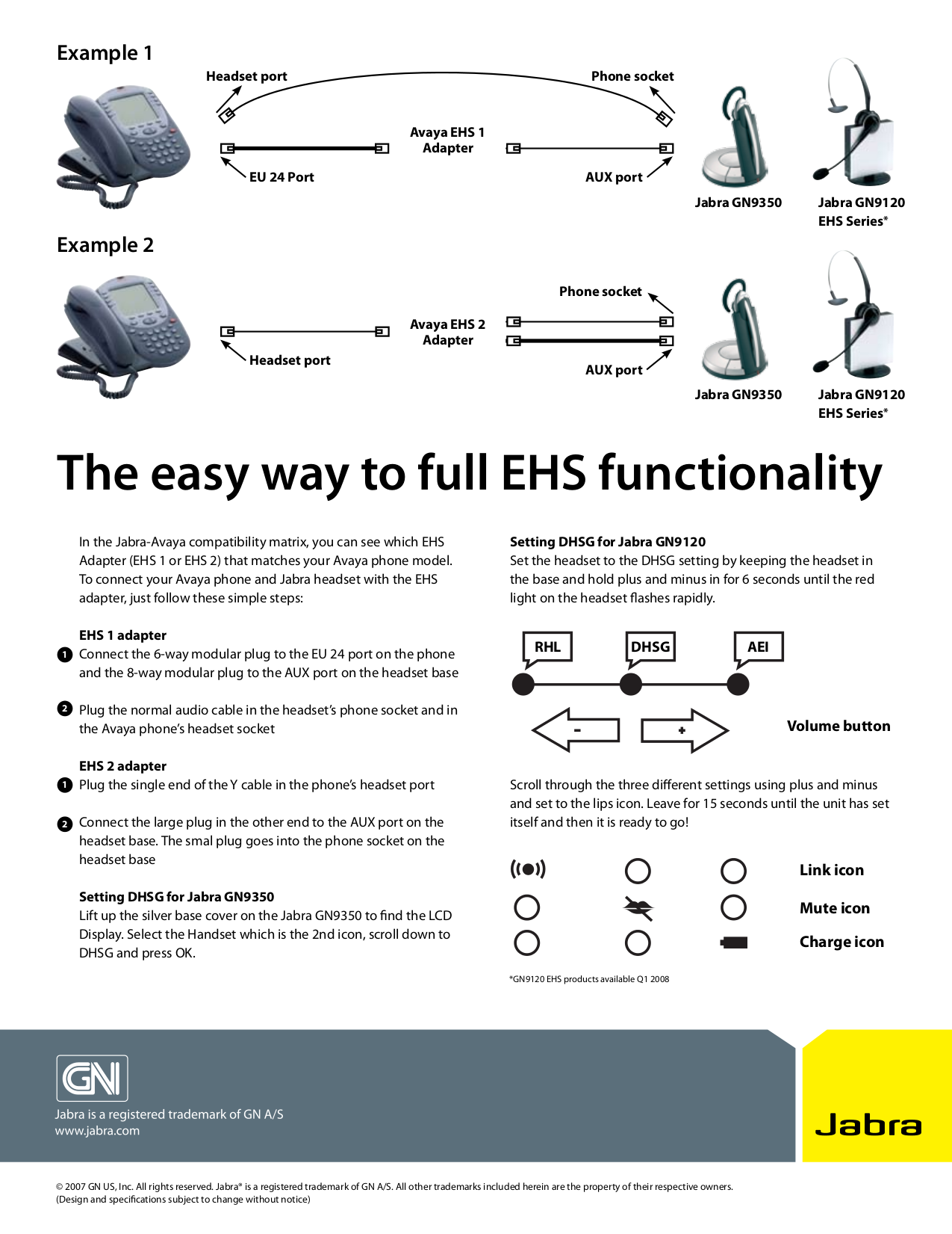 PDF Manual For Jabra Headset GN 9350