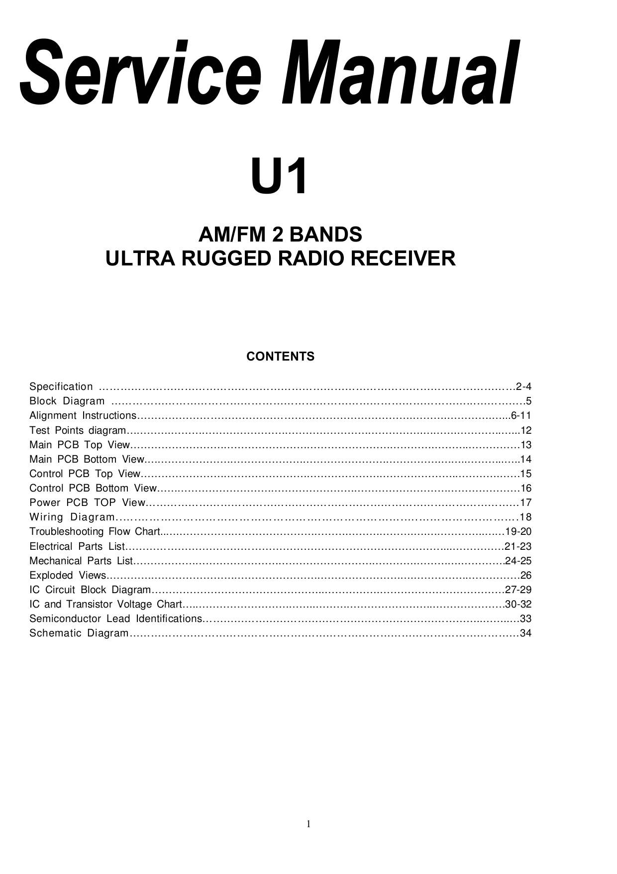 Pdf Manual For Sangean Radio U 1