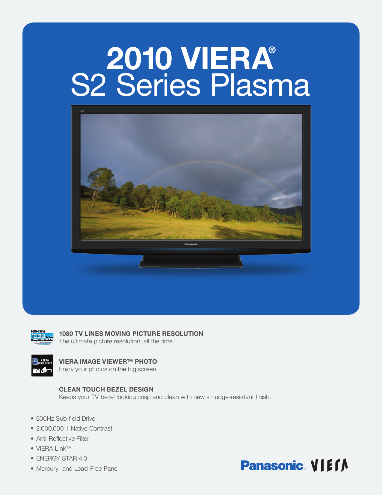 Download free pdf for Panasonic Viera TC-P65S2 TV manual