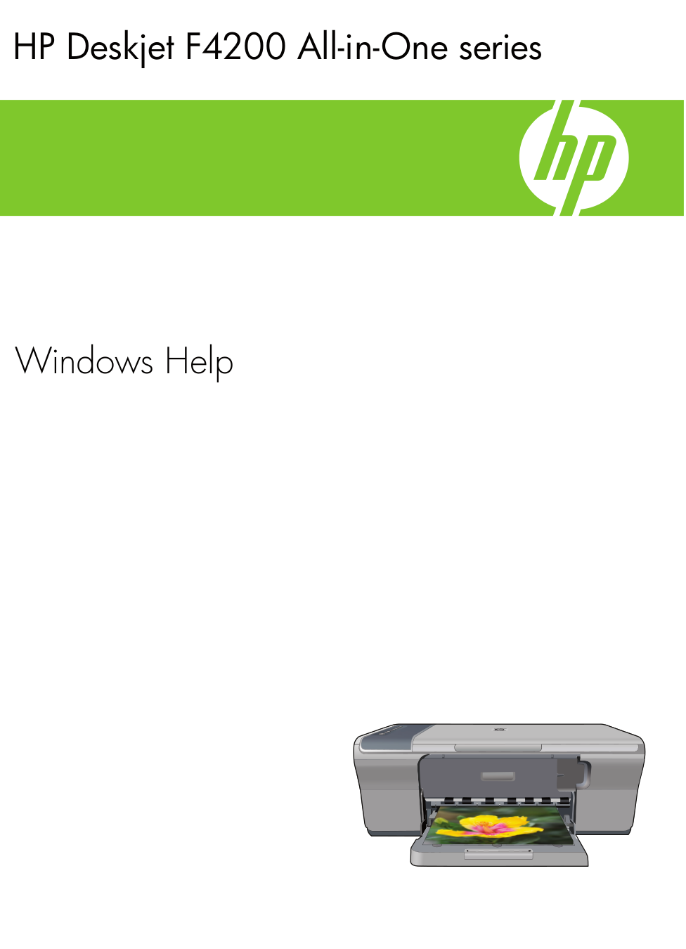 pdf for HP Multifunction Printer Deskjet F4224 manual