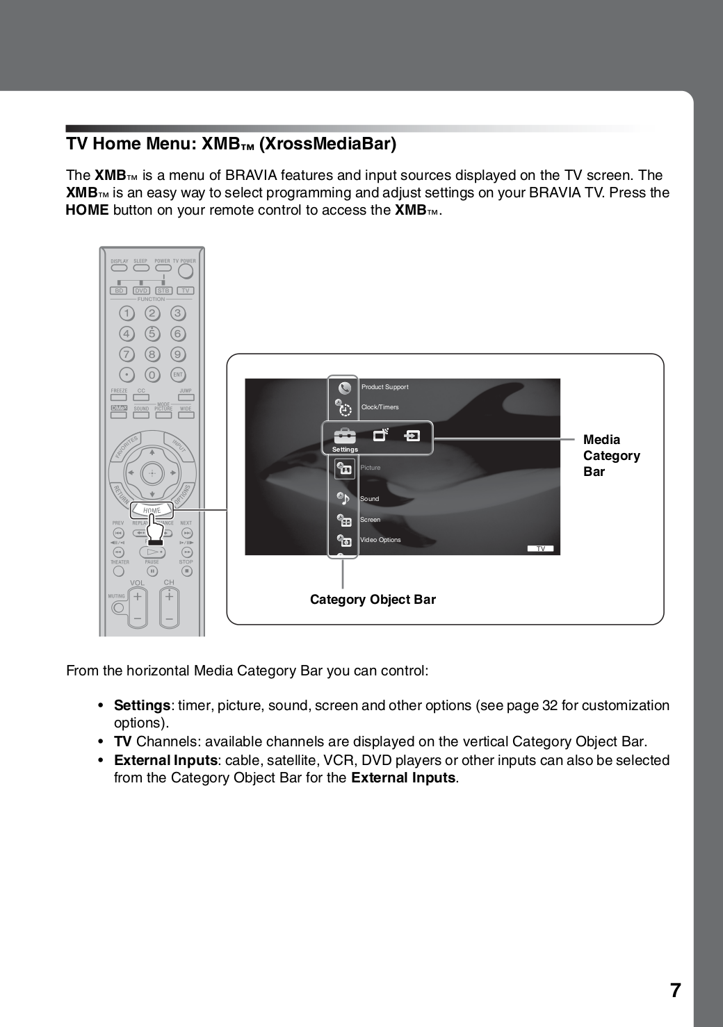 PDF manual for Sony TV BRAVIA KDS-55A3000