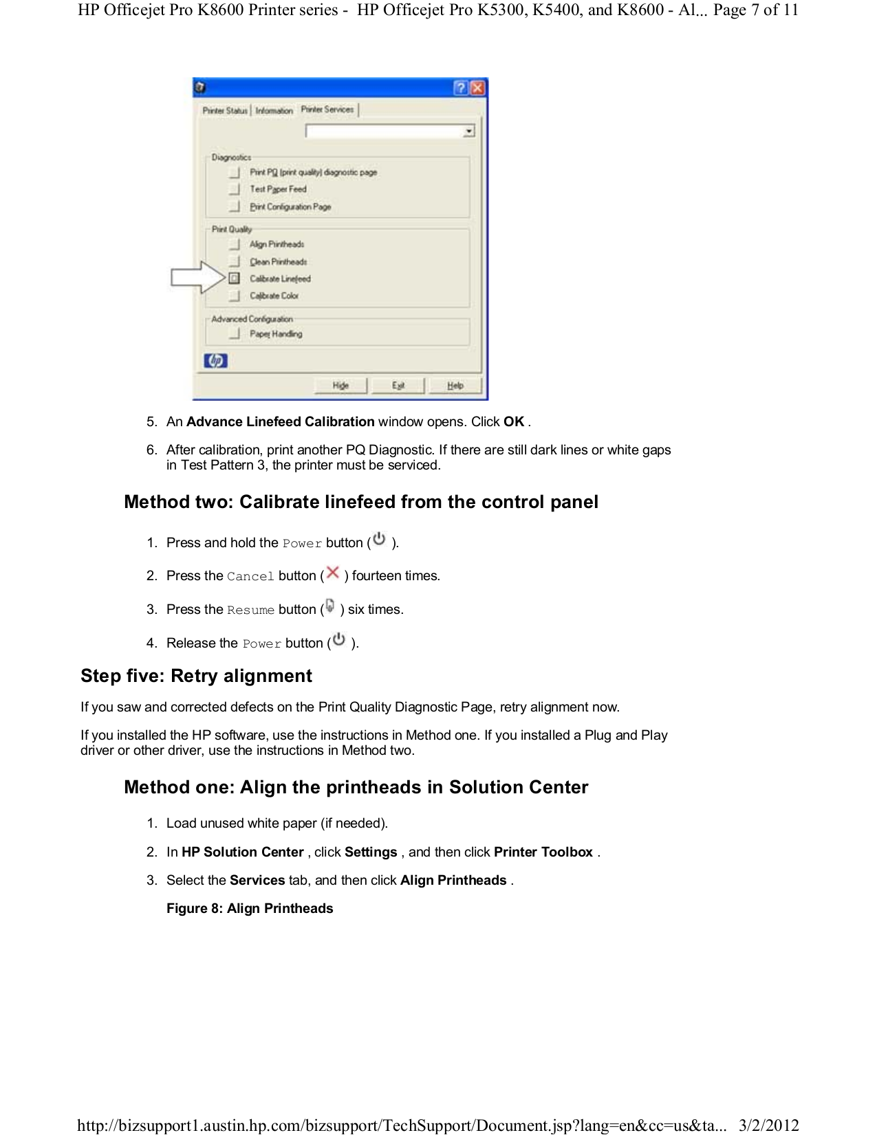 ... HP Printer Officejet Pro K5300 pdf page preview ...