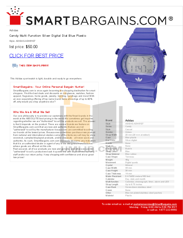 Download Free Pdf For Adidas Adh6107 Watch Manual 