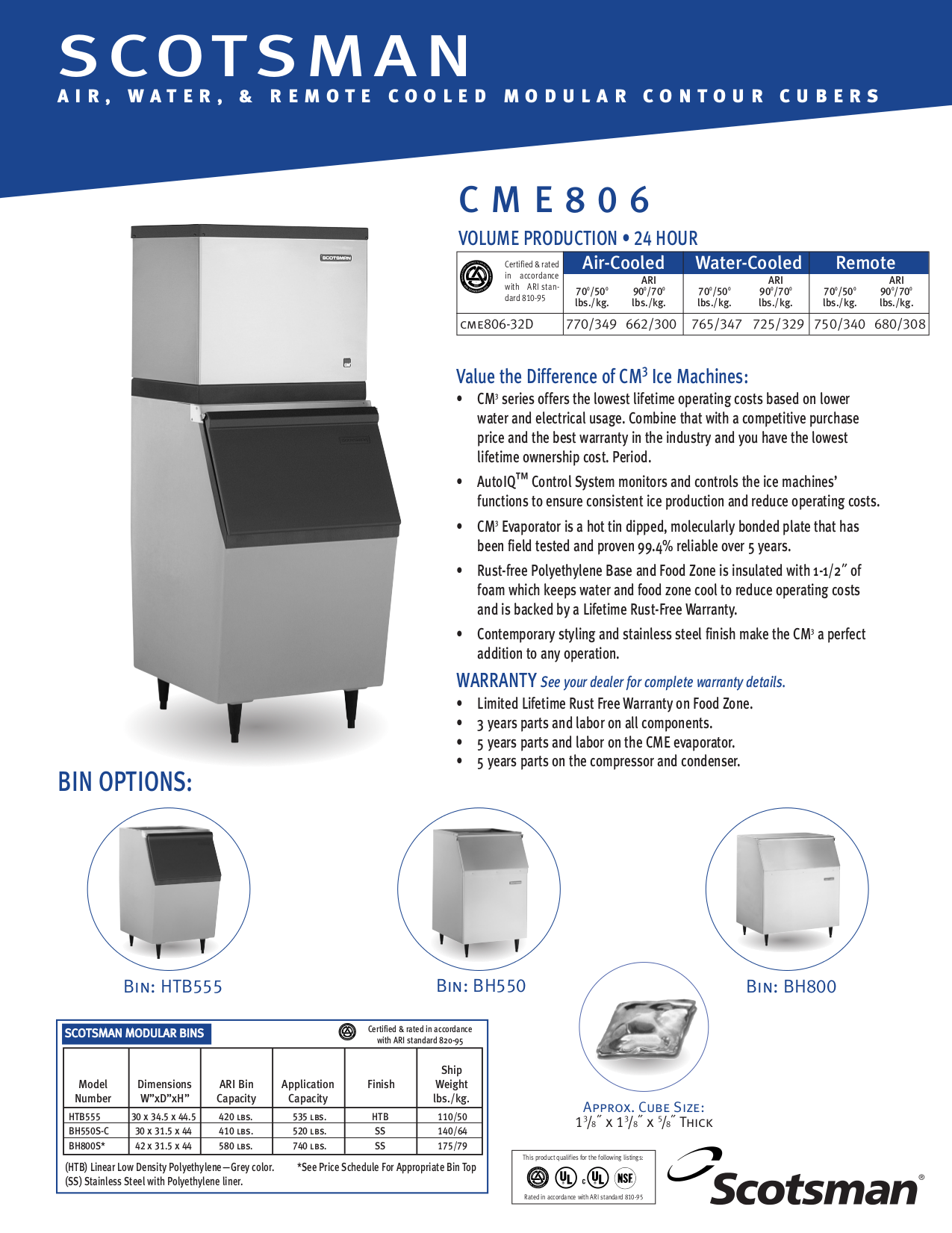 Download free pdf for Scotsman CME806R Ice Machine Other manual