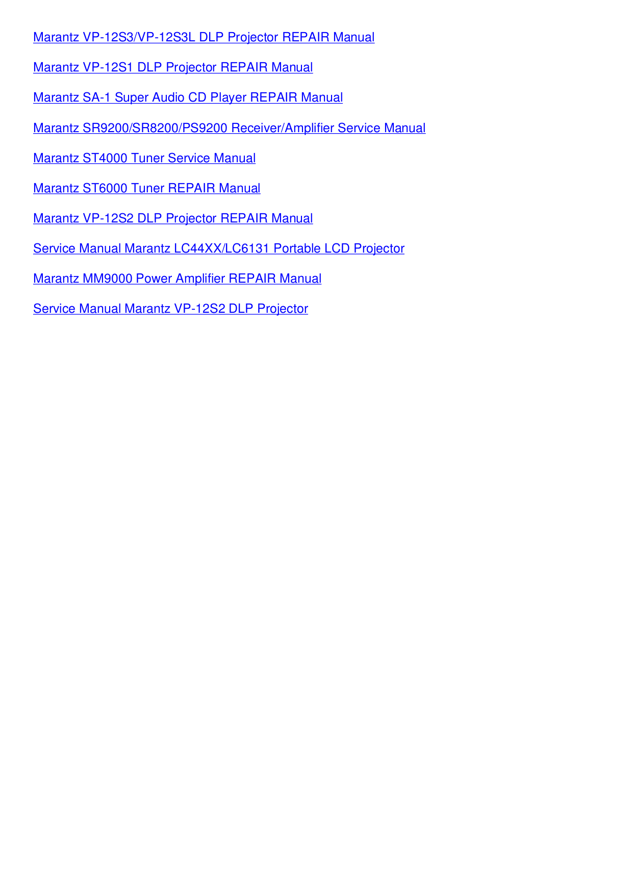 ... Marantz Receiver SR5400 pdf page preview