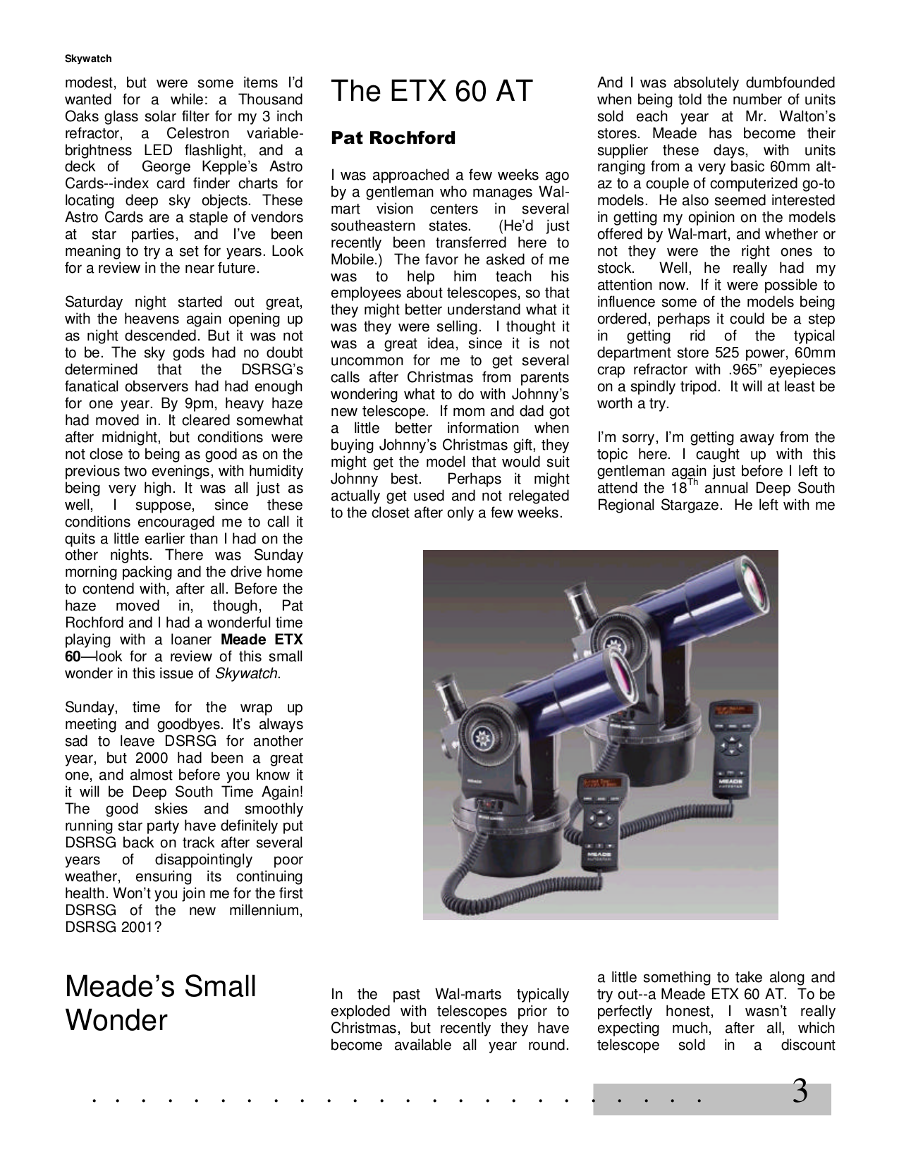 PDF manual for Meade Telescope ETX-60AT