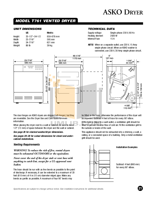 PDF manual for Asko Dishwasher D1716