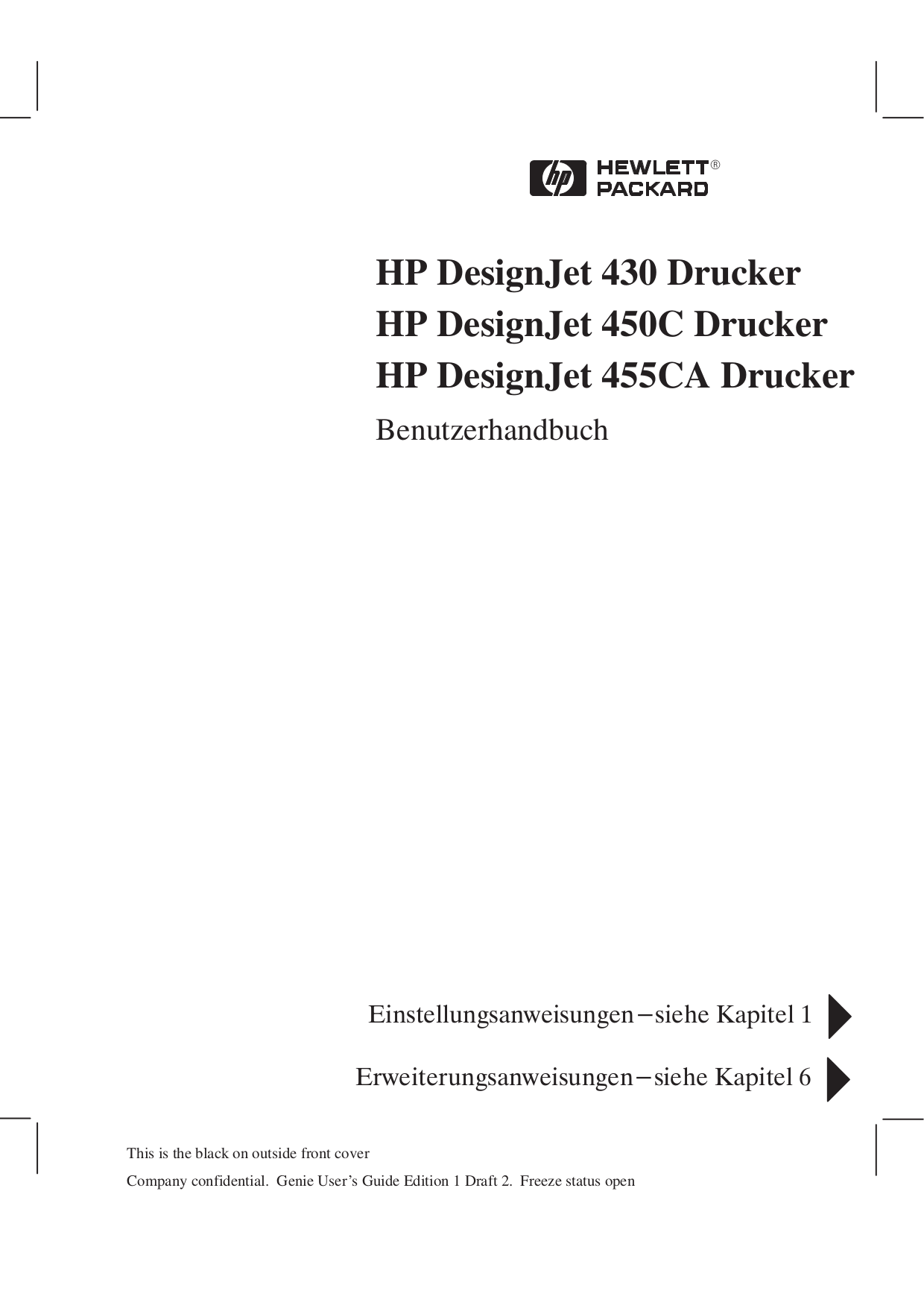 pdf for HP Printer Designjet 450c manual