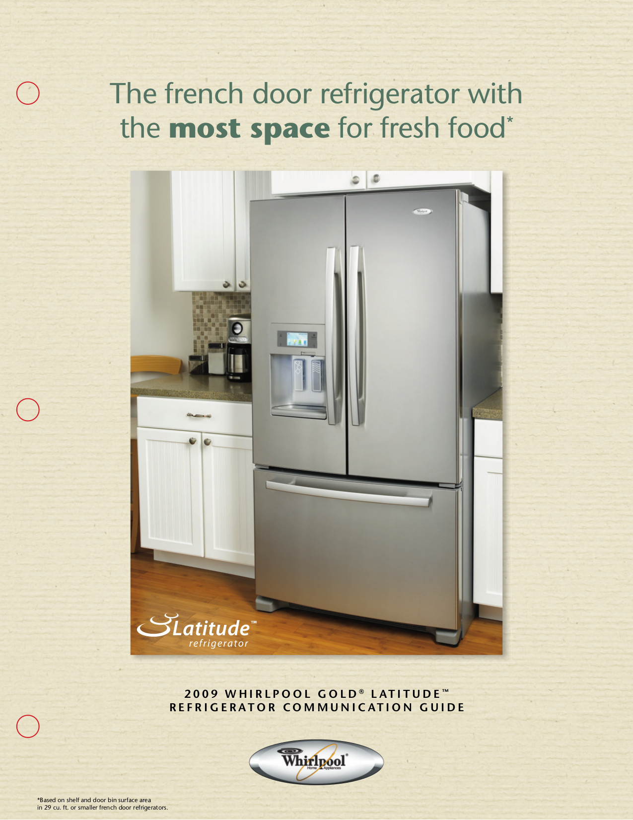 Download Free Pdf For Whirlpool Gold Gb2shtxt Refrigerator Manual