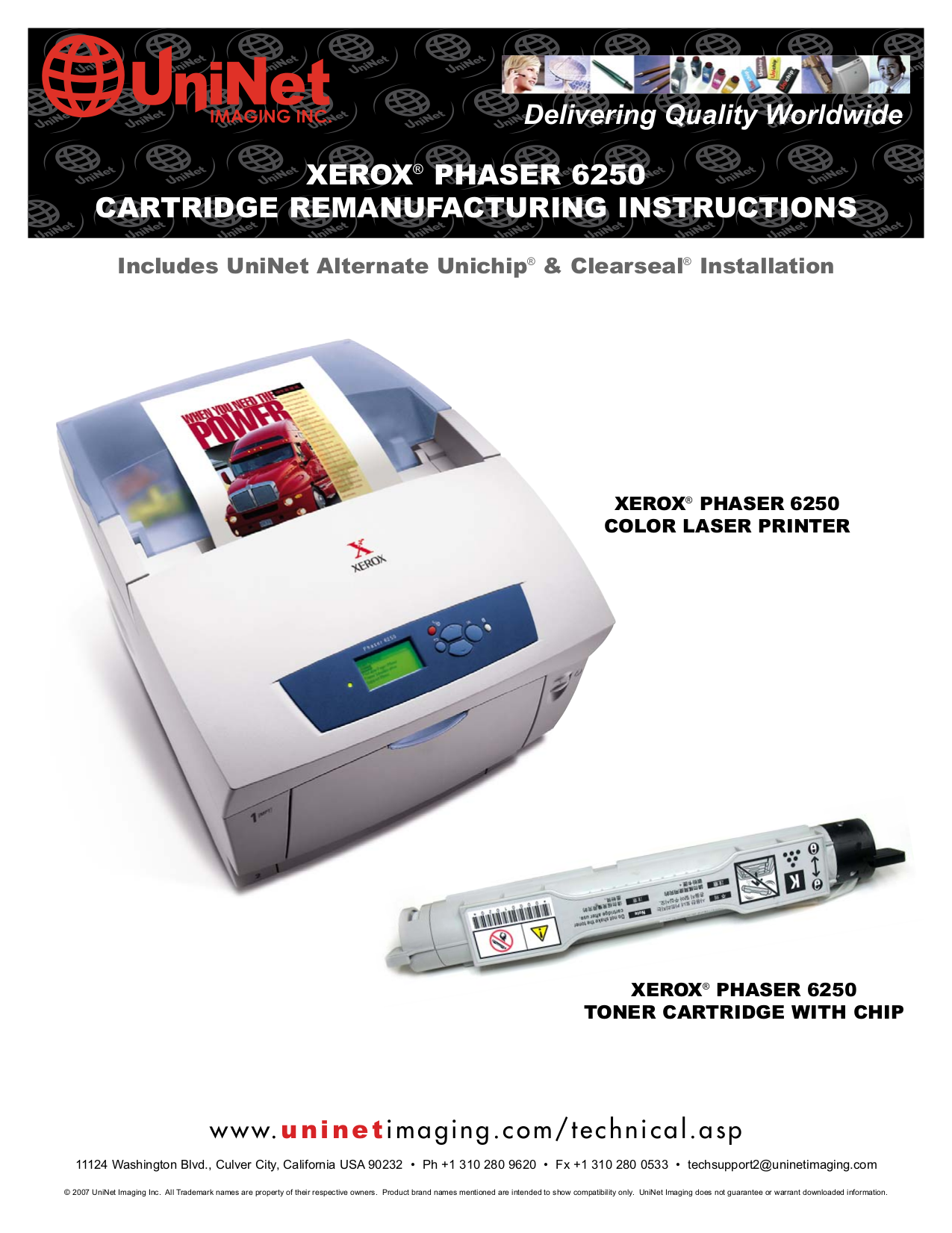 pdf for Xerox Printer Phaser 6250 manual