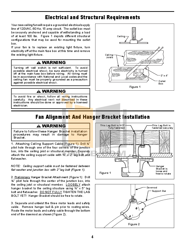 Pdf Manual For Fanimation Other Caruso Fp7000 Ceiling Fans
