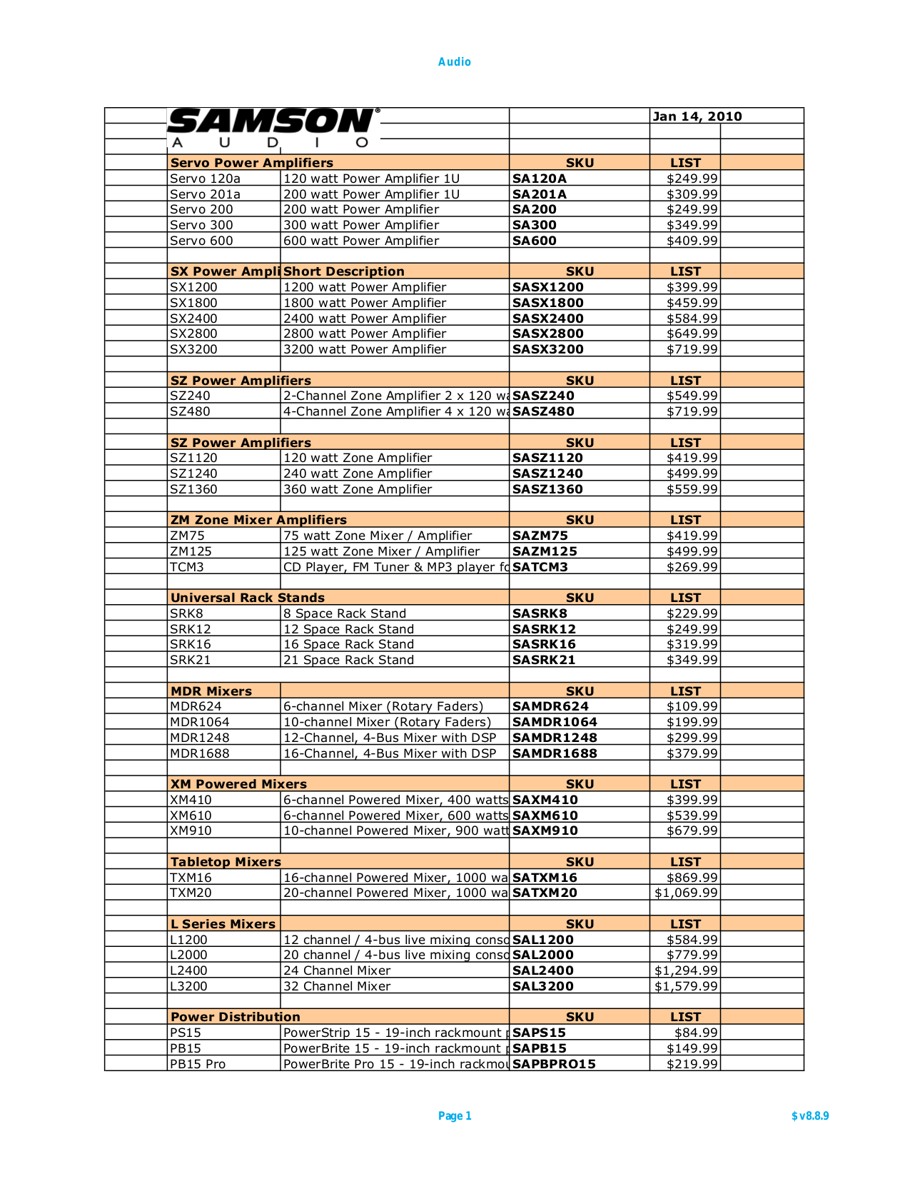 Download Free Pdf For Samson Servo 201a Amp Manual