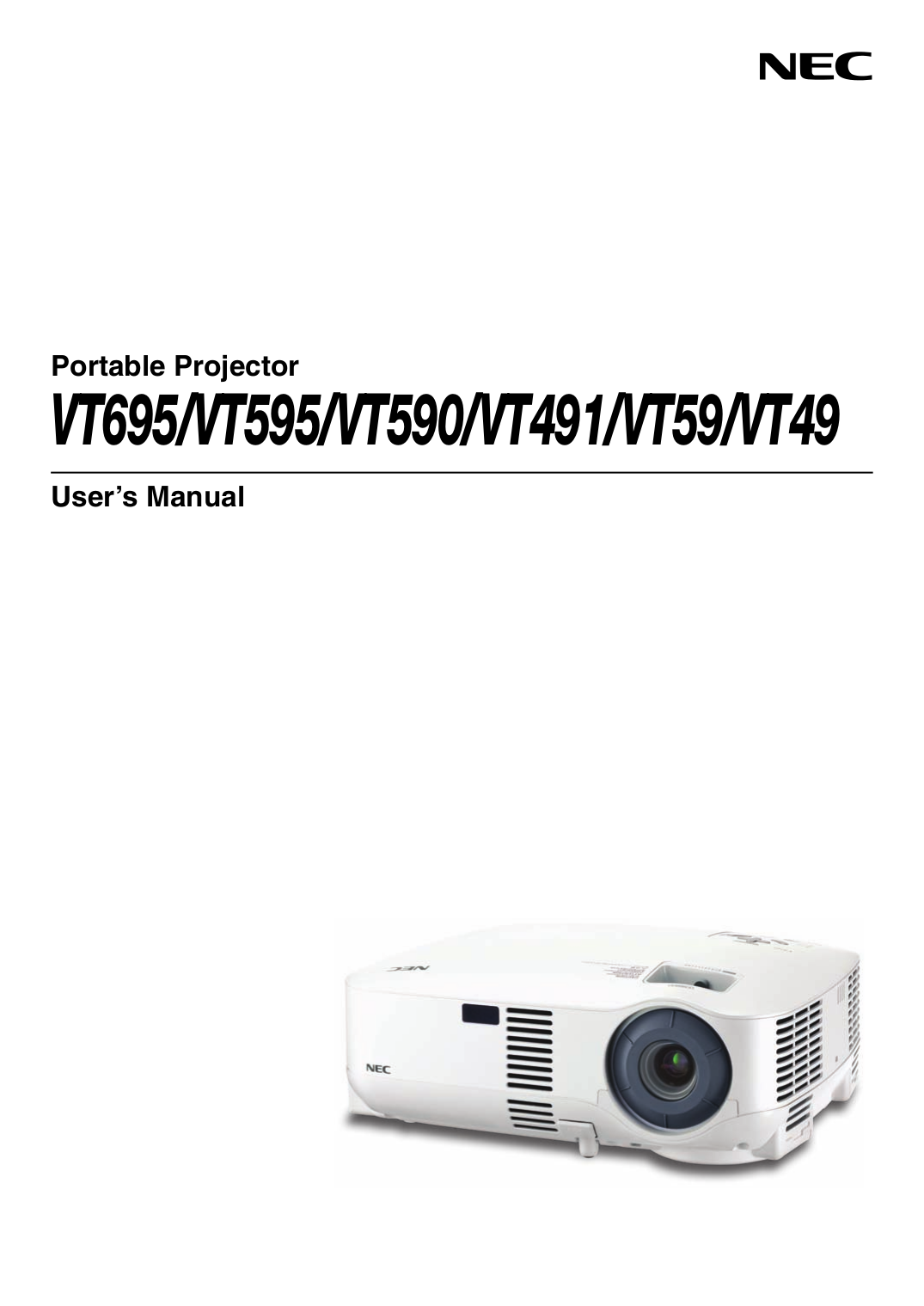 pdf for NEC Projector NP50G manual