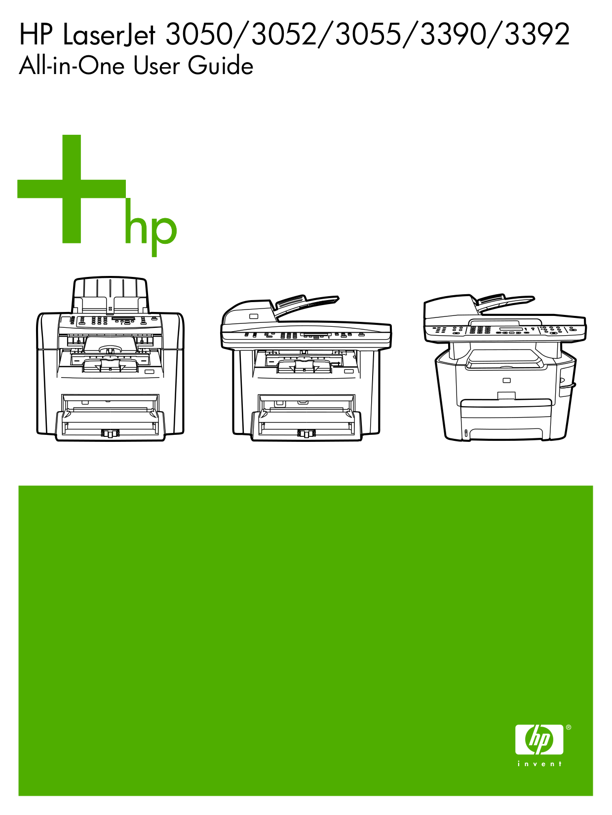 pdf for HP Multifunction Printer Laserjet,Color Laserjet 3052 manual
