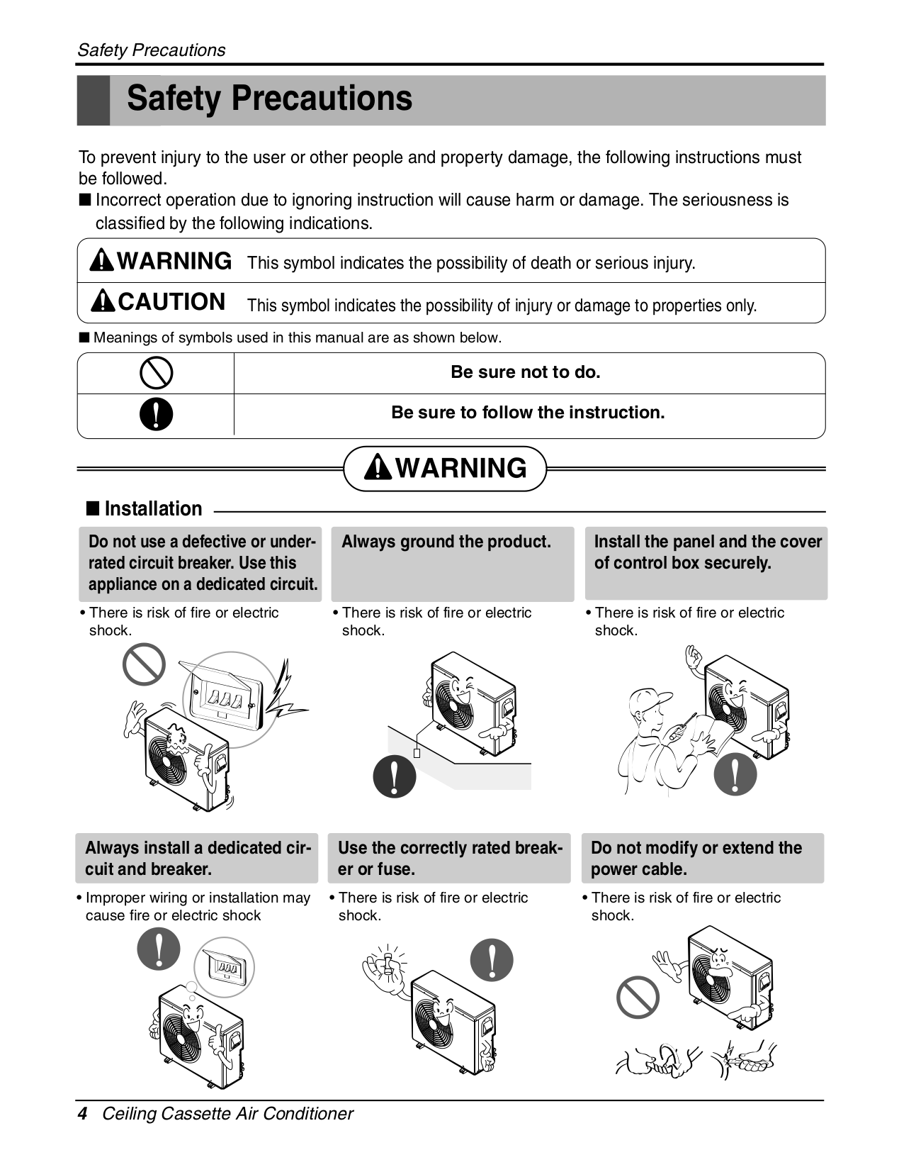 PDF manual for LG Air Conditioner LC240CP