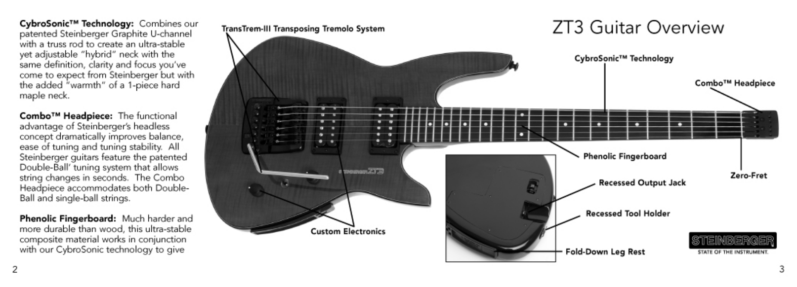 PDF manual for Steinberger Guitar ZT3