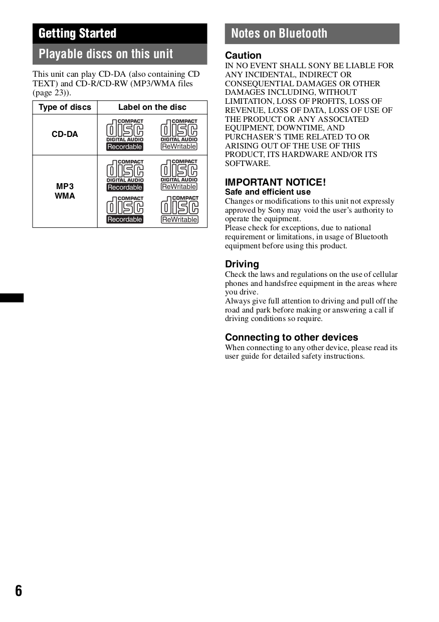 ... Sony Car Receiver Xplod MEX-BT2700 pdf page preview ...