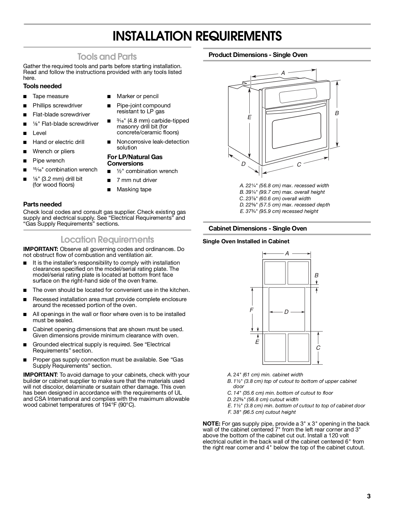 PDF manual for Maytag Oven CWG3600AAS
