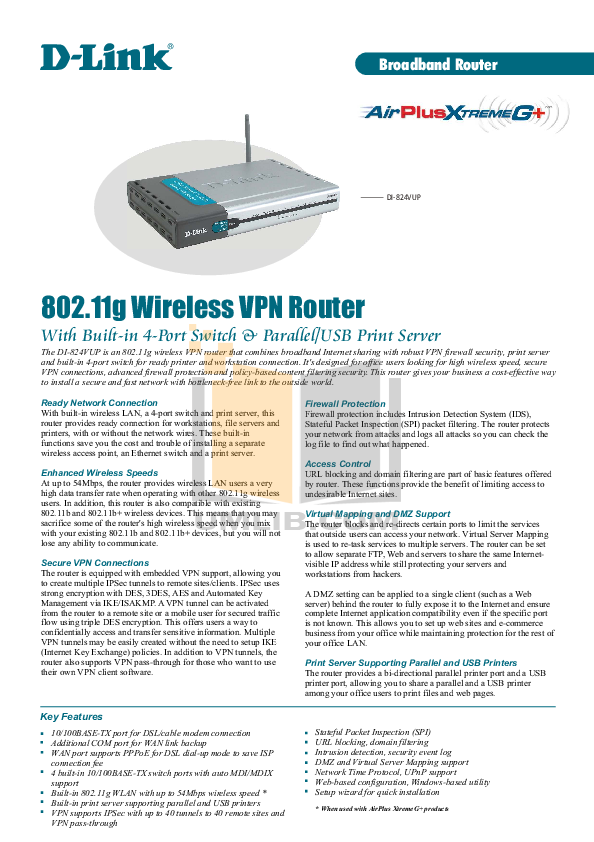 D Link Wireless Router Di 524 Manual