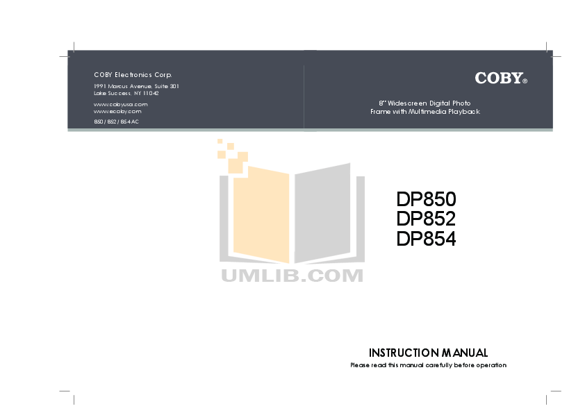 Free Pdf For Coby Dp 887 Digital Photo Frame Manual Pdf For Coby Digital Photo Frame Dp 887 Manual