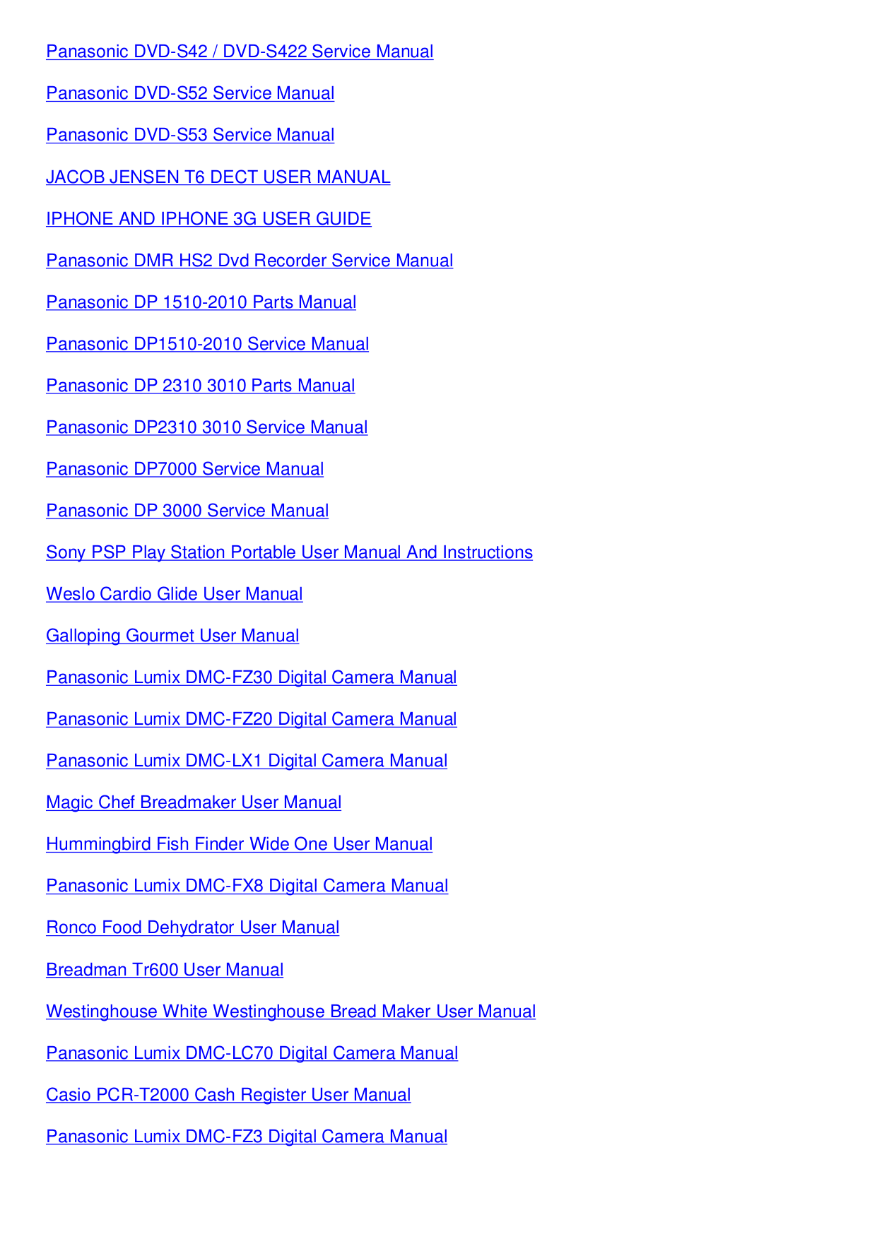 ... Panasonic GPS KX-G5500 pdf page preview ...