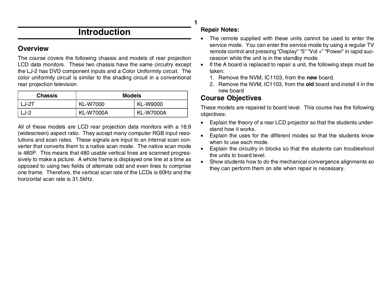... Sony Monitor KL-W9000 pdf page preview ...