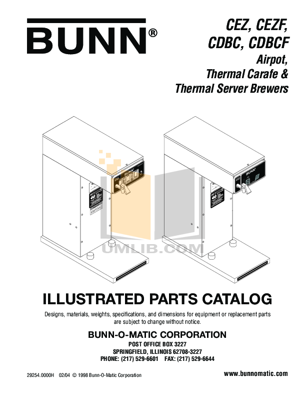Bunn Coffee Maker Replacement Parts - Coffee Drinker Bunn Coffee Maker Replacement Parts - Coffee Drinker