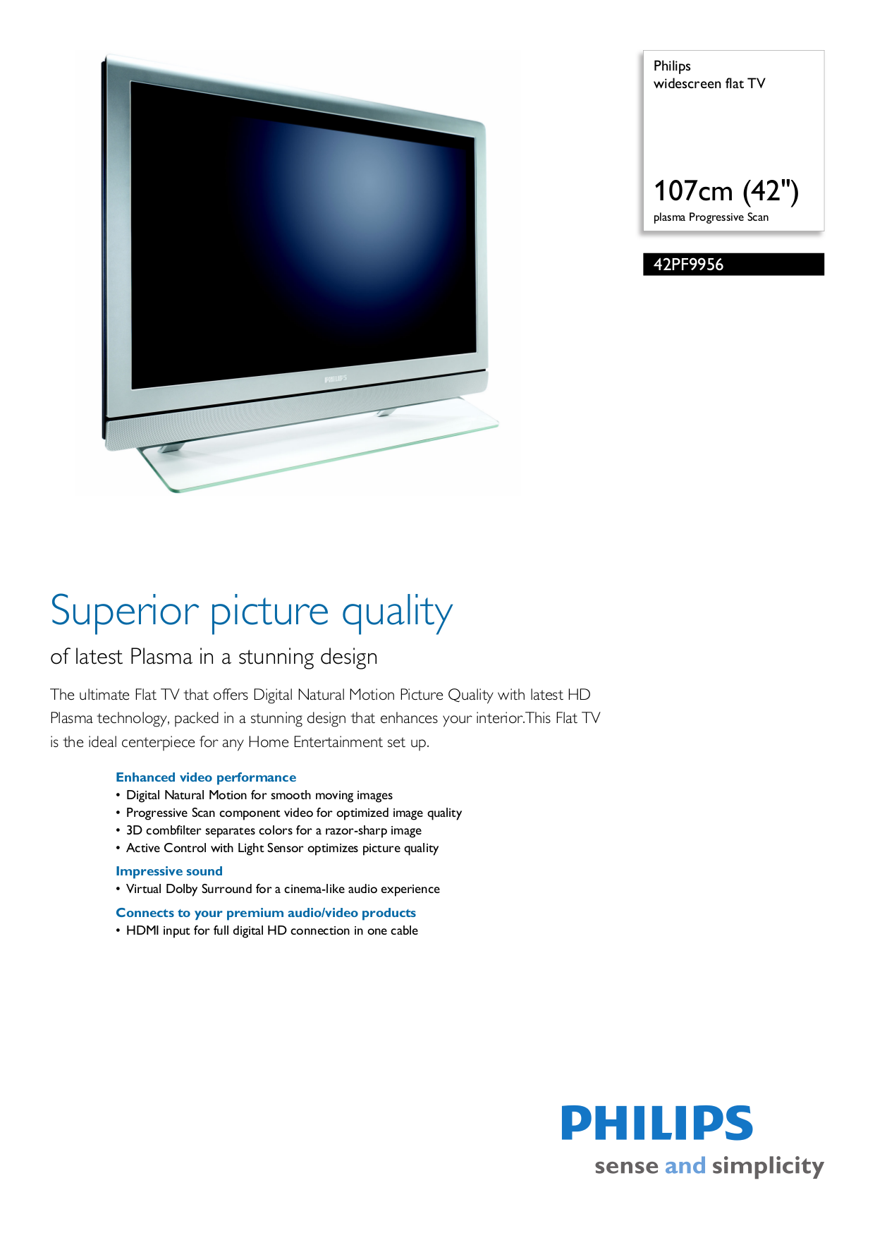 Bestseller: Philips Flat Tv 42 Manual