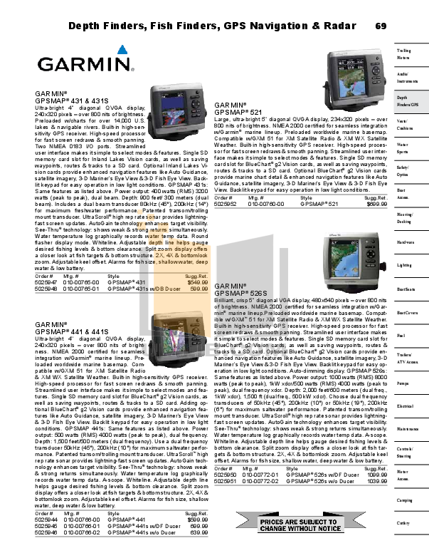 PDF manual for Garmin GPS GPSMAP 540s