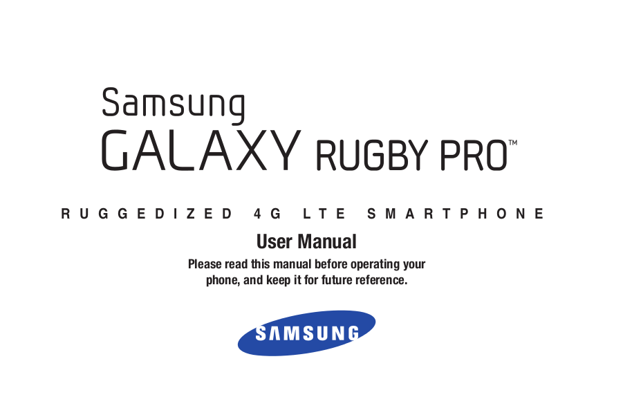 How do you get a manual for the Samsung Rugby phone?