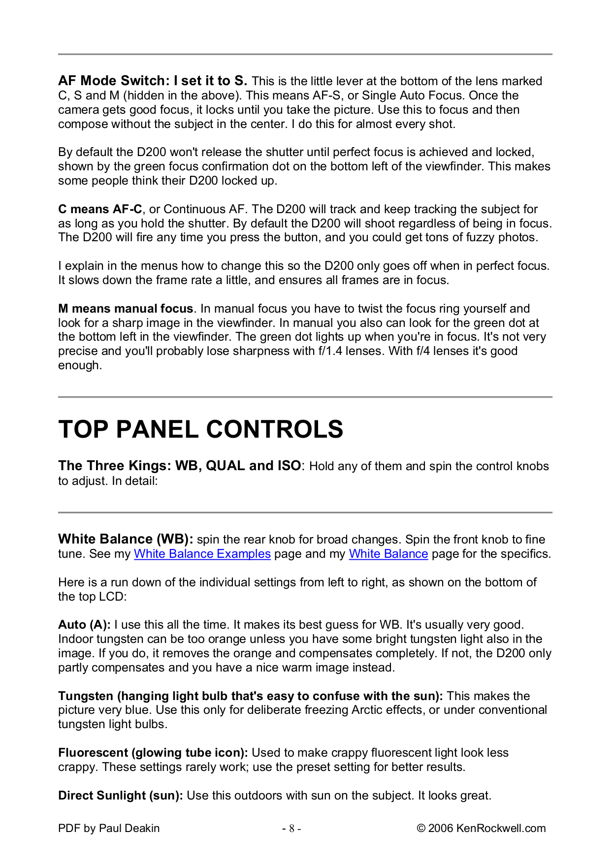 ... Nikon Digital Camera D200 pdf page preview