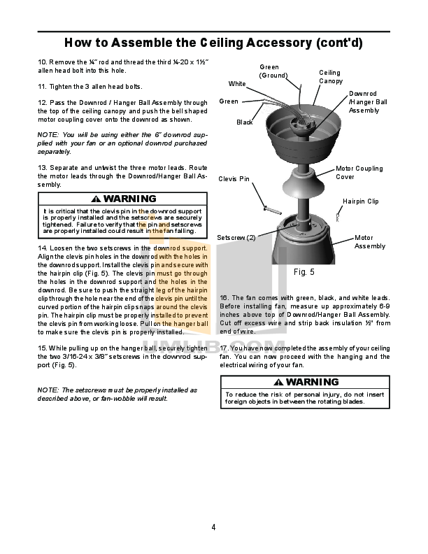 Pdf Manual For Fanimation Other Old Havana Fph210 Ceiling Fans