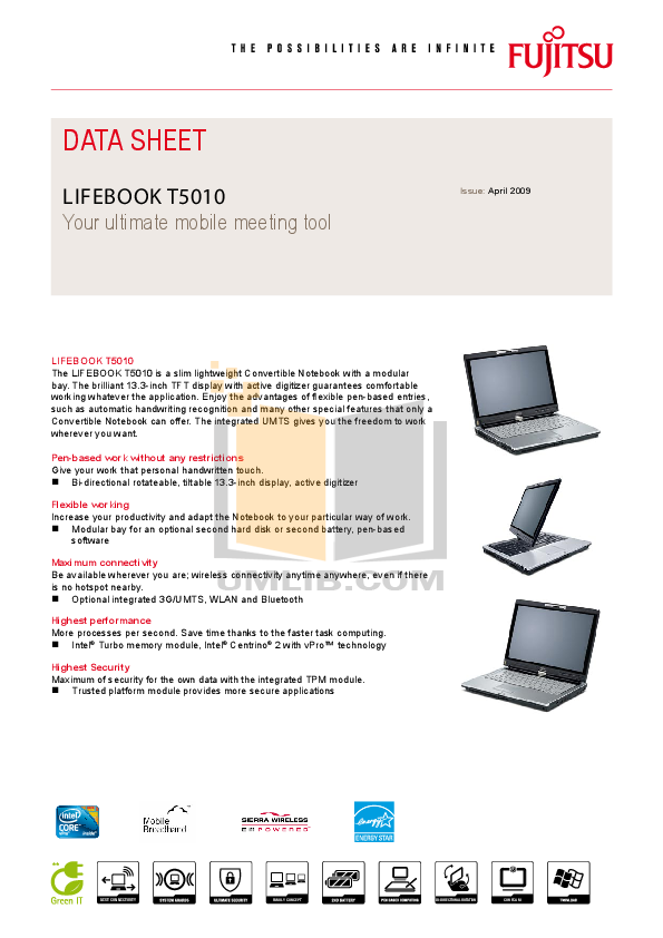 fujitsu t5010 manual Wl0020 t5010 & t900 lifebooks with ar5bhb92 user manual appendix.