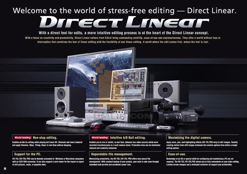 Pdf Manual For Edirol Other Dv 7dl Pro Video Editor