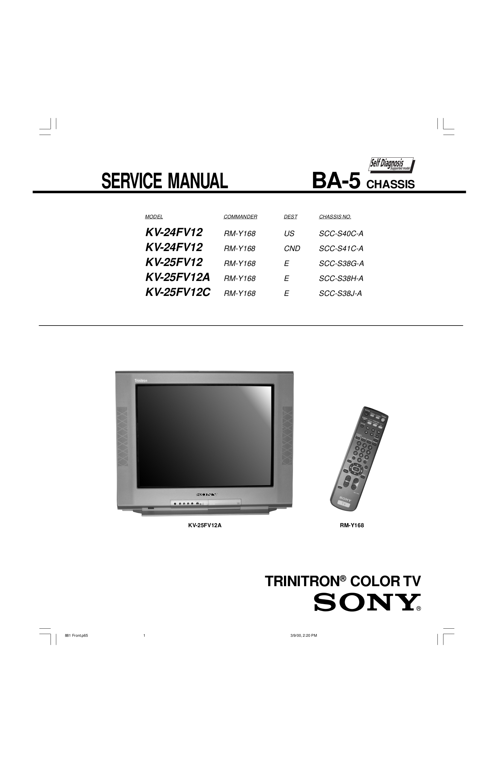Инструкция К Телевизору Sony Trinitron