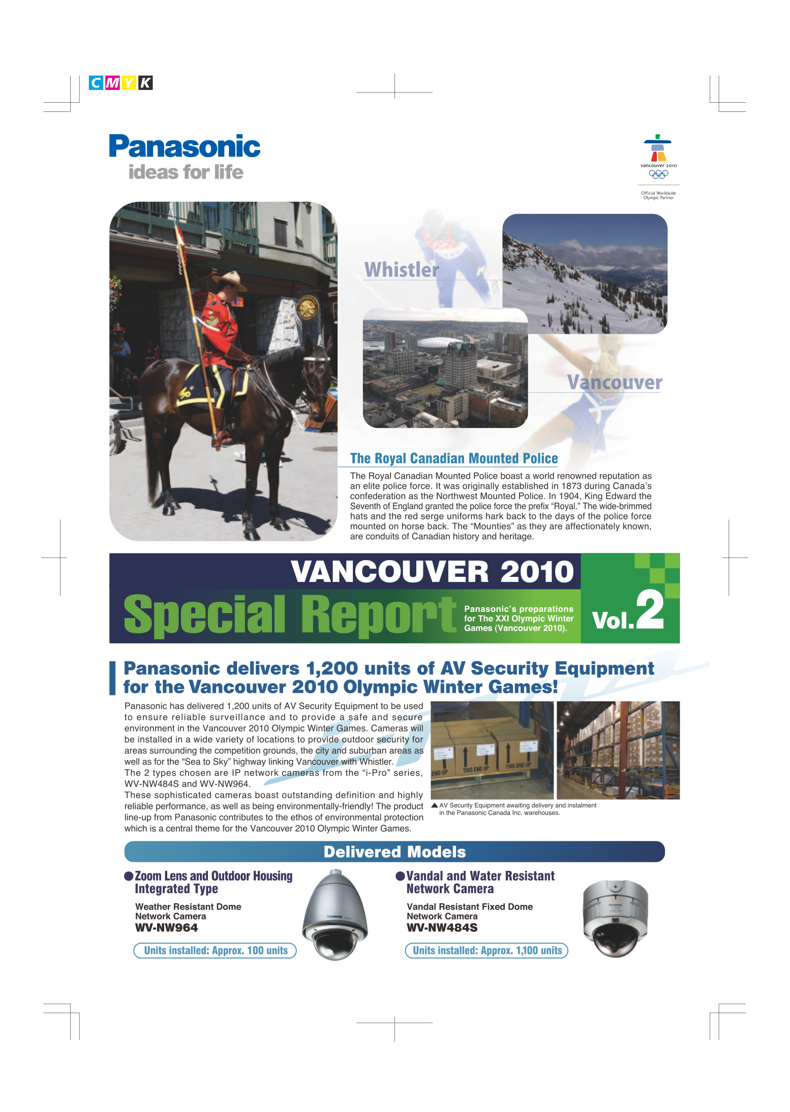 Download free pdf for Panasonic WV-CP484 Security Camera manual