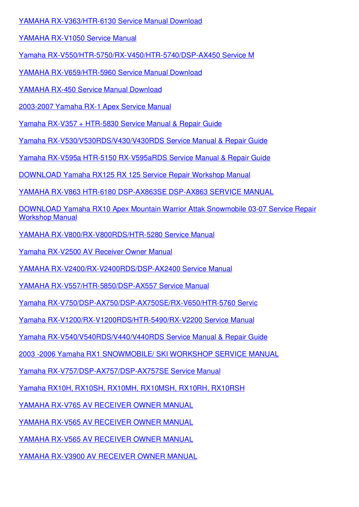 ... rx1 repair service 20 suche bedienungsanleitung anweisungen buch Array - pdf manual for yamaha receiver rx v1070 rh umlib com