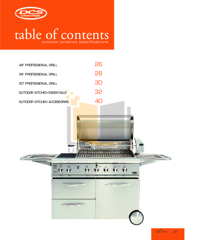 Download free pdf for DCS BGB36BQAR Grill manual