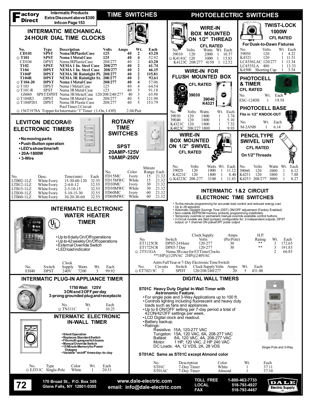 Download free pdf for Intermatic ET70215C Time Switches Other manual