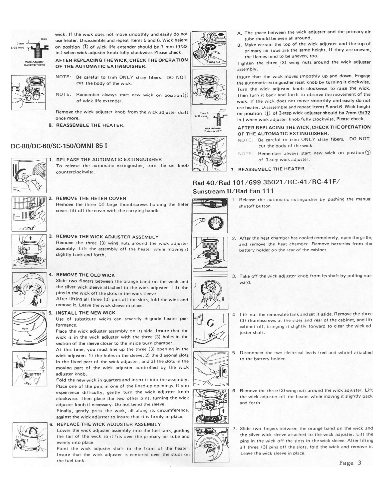 PDF manual for Toyotomi Heating Cooling and Air Sunstream