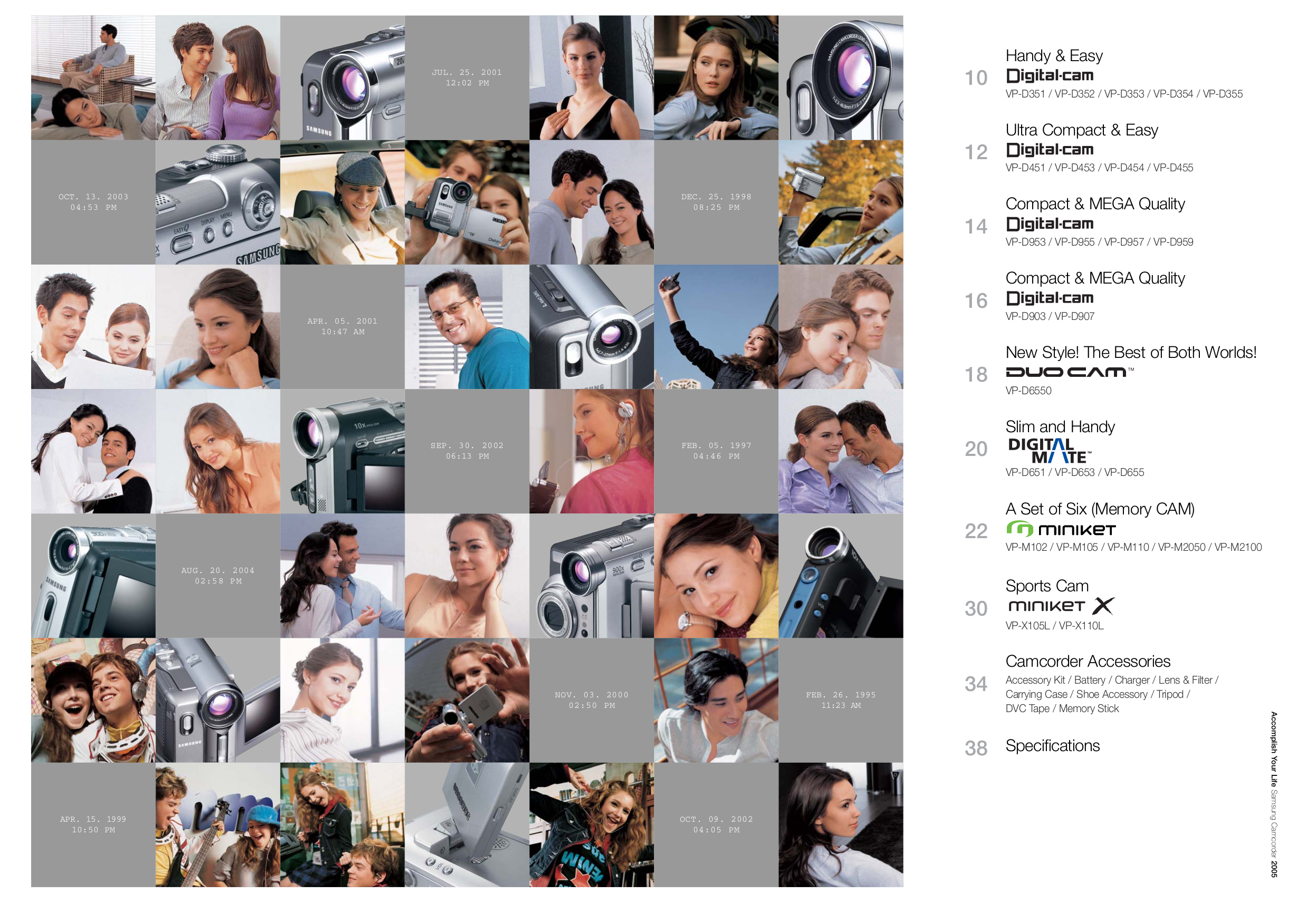 ... Samsung Camcorders VP-D351 pdf page preview ...