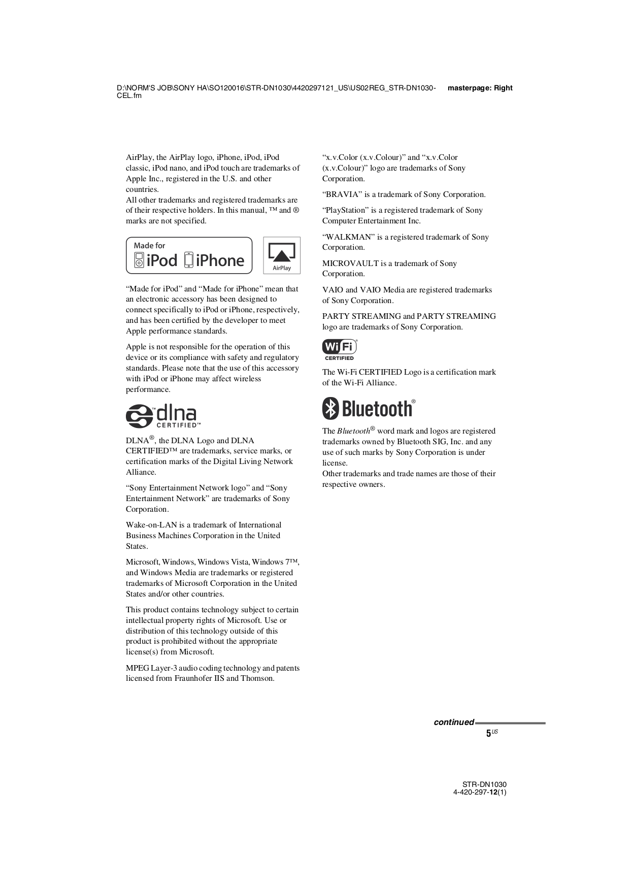 ... Sony Speaker System SA-F21 pdf page preview ...