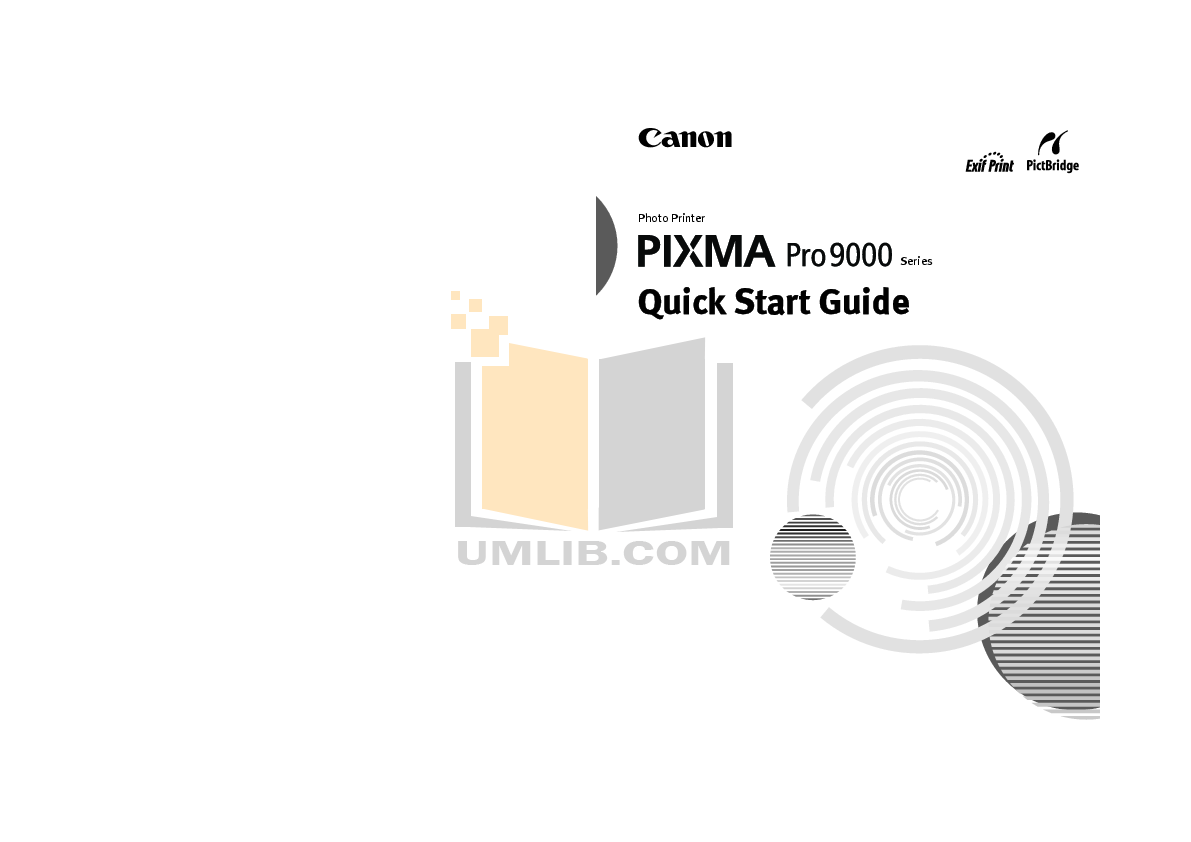 pdf for Canon Printer PIXMA Pro9000 manual
