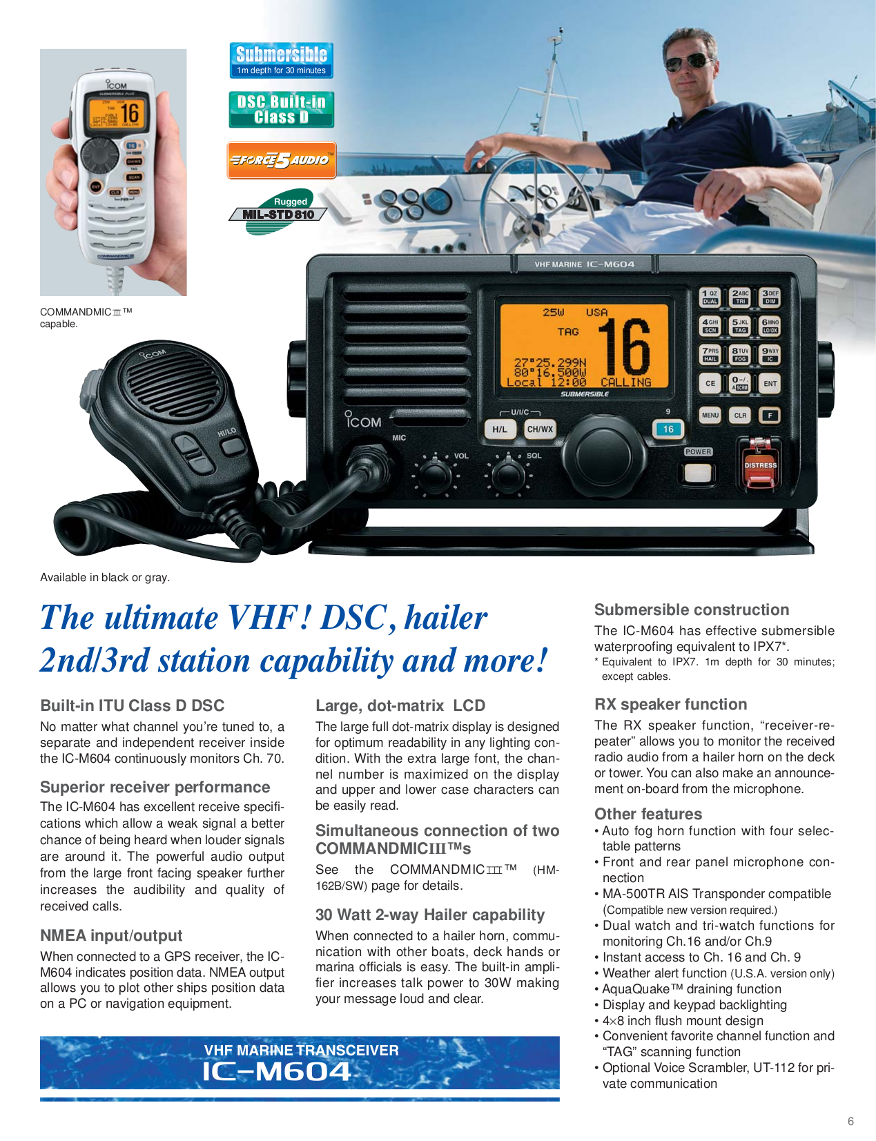 ... ICOM Other IC-M504 Radio-Marine pdf page preview ...