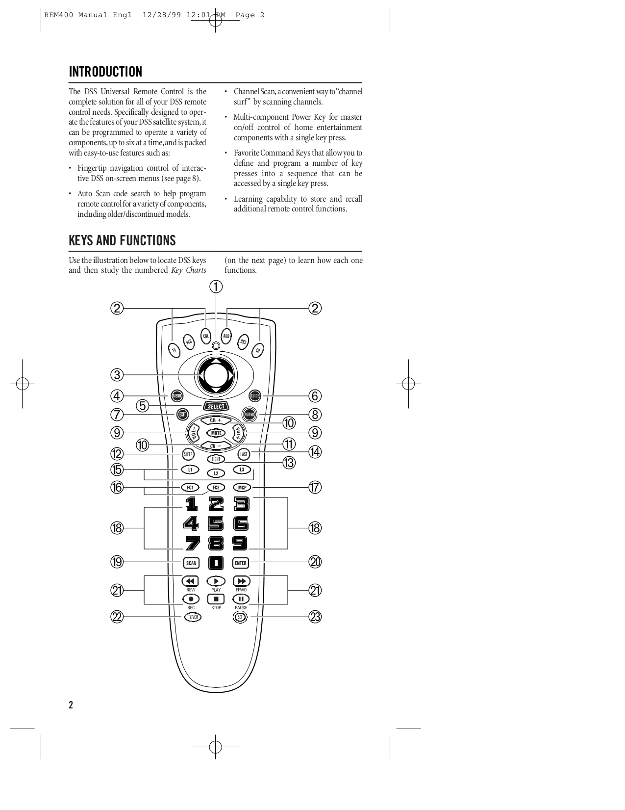 PDF manual for RCA Remote Control RCU510