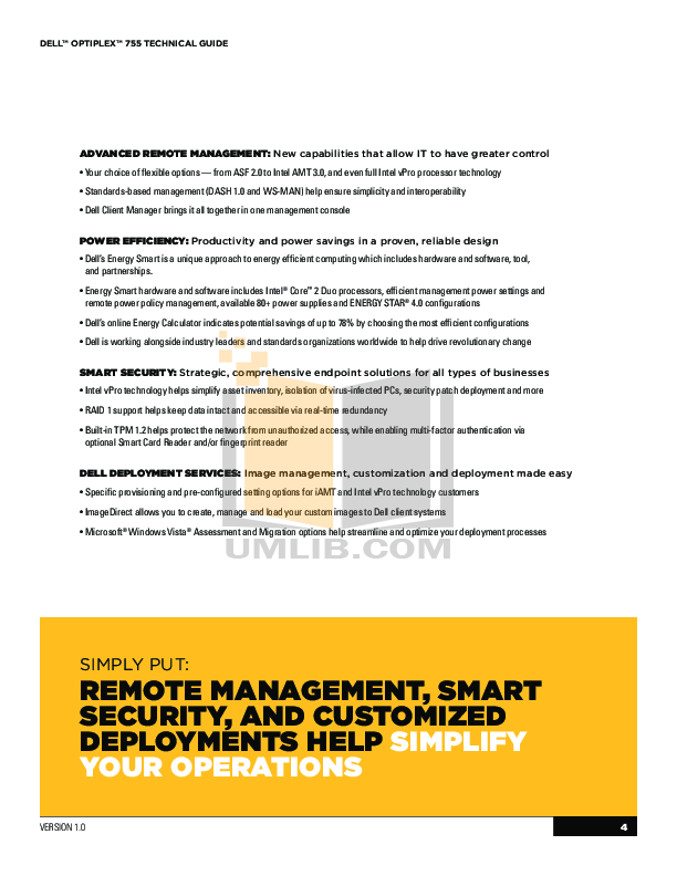 Pdf Manual For Dell Desktop Optiplex 755