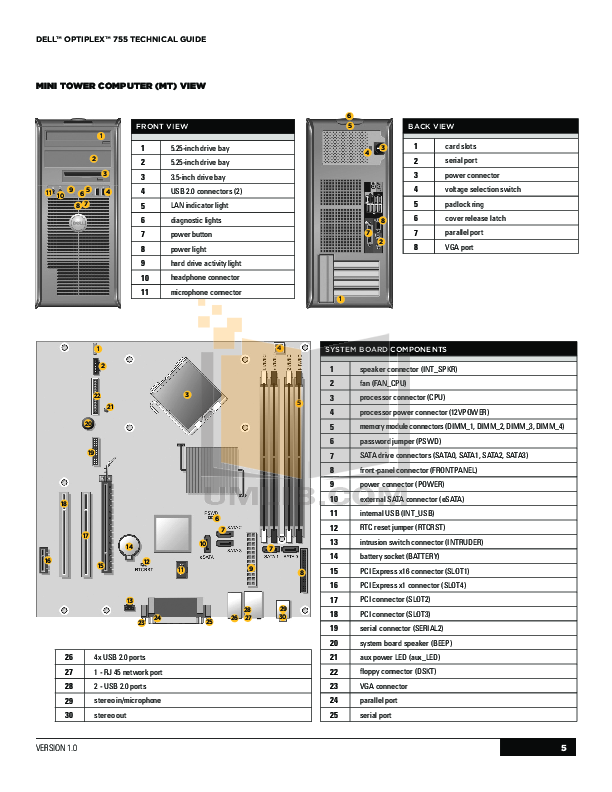 Pdf Manual For Dell Desktop Optiplex 755