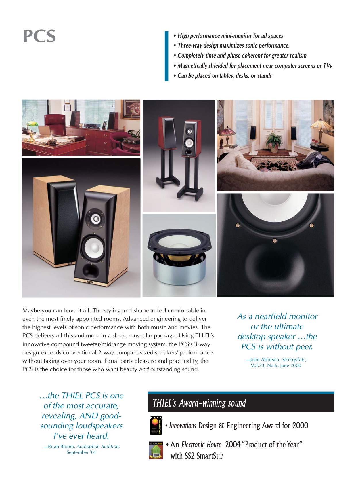 Download free pdf for Thiel PCS Speaker manual