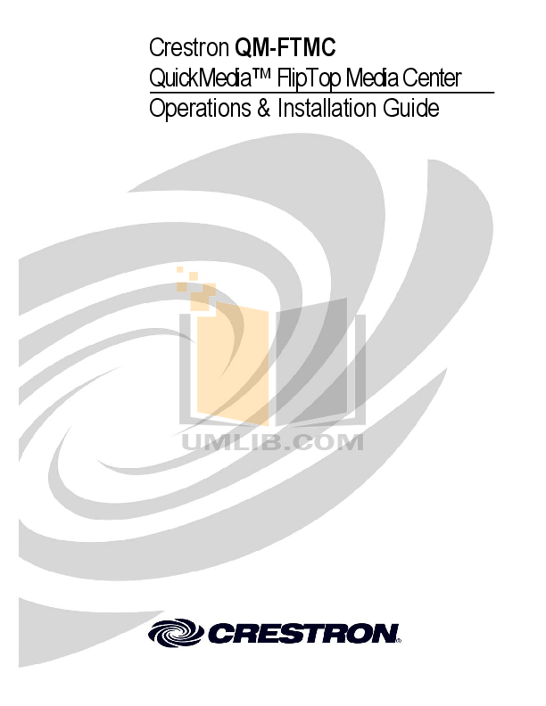 Download free pdf for Crestron PWR-FR-B Power Receptacle Other manual